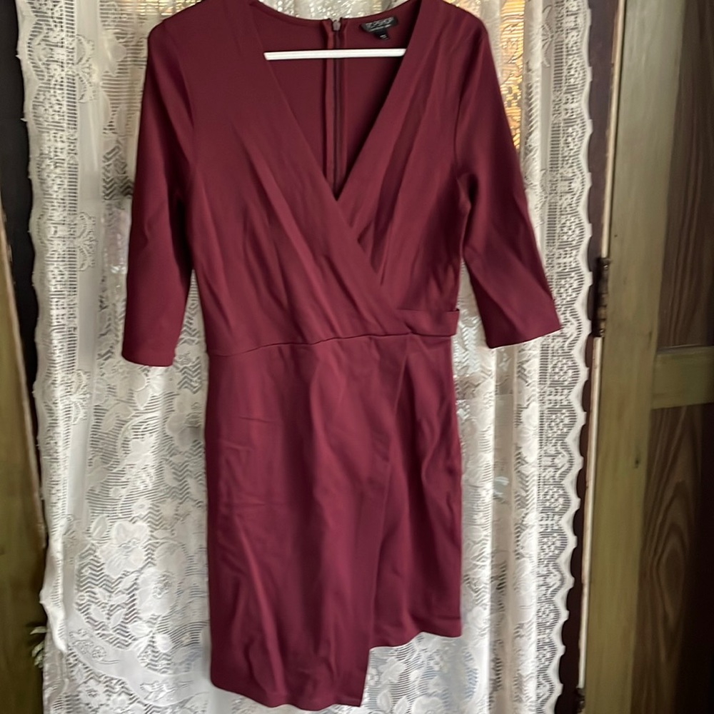 Top shop maroon dress